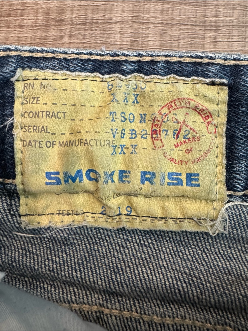 Men's Skinny/Strt Distressed Blue Paint-Detail Jeans Sz 32 - Picture 8 of 11